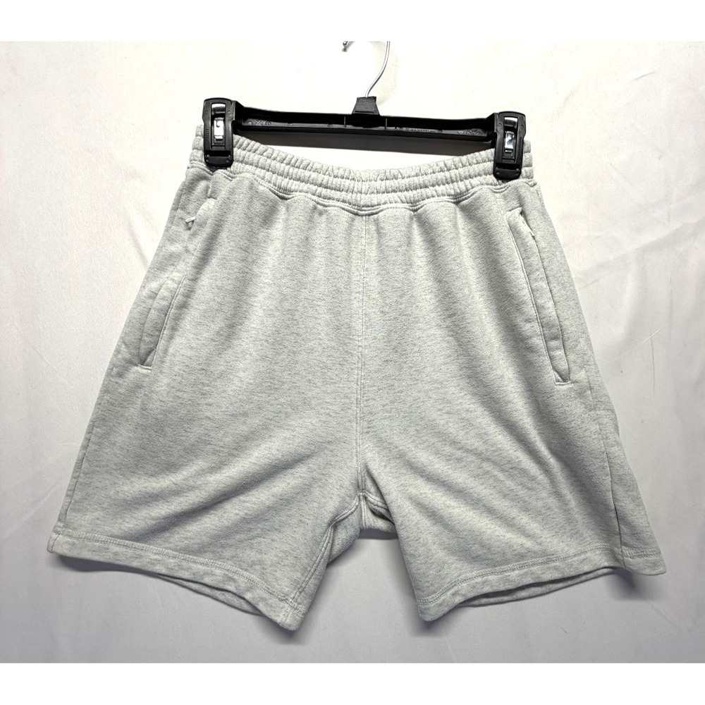 H&M COOLMAX Sweat Shorts Mens Small Light Gray Soft Tener Regular Fit Drawstring